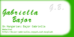 gabriella bajor business card